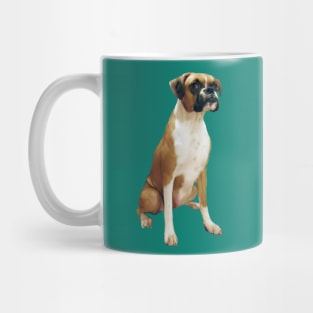 Boxer (with black mask & natural ears) - Just the dog Mug